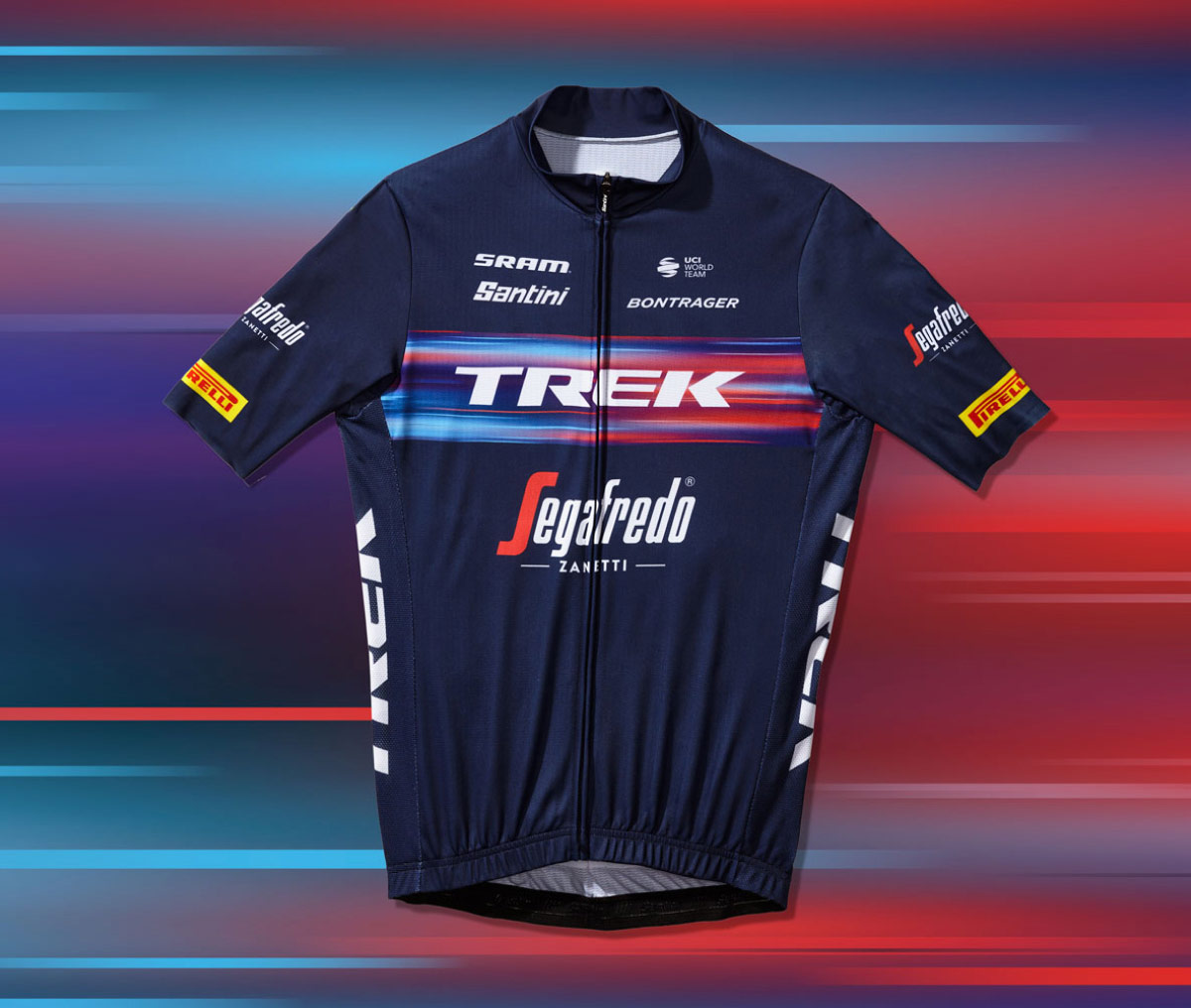 Novas cores da equipa Trek Segafredo